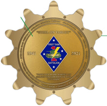 Load image into Gallery viewer, 1st Tank Battalion - Farewell Gift to 1st Marine Division - Challenge Coin