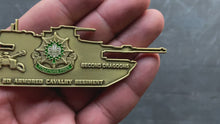 Load and play video in Gallery viewer, ARMY - 2d Armored Cavalry Regiment - 2ACR Second Dragoons - Challenge Coin
