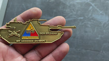 Load and play video in Gallery viewer, ARMY - 1st Armored Division - Iron Soldiers - Challenge Coin
