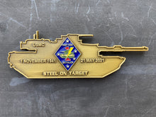 Load image into Gallery viewer, 1st Tank Battalion - Steel On Target - Challenge Coin
