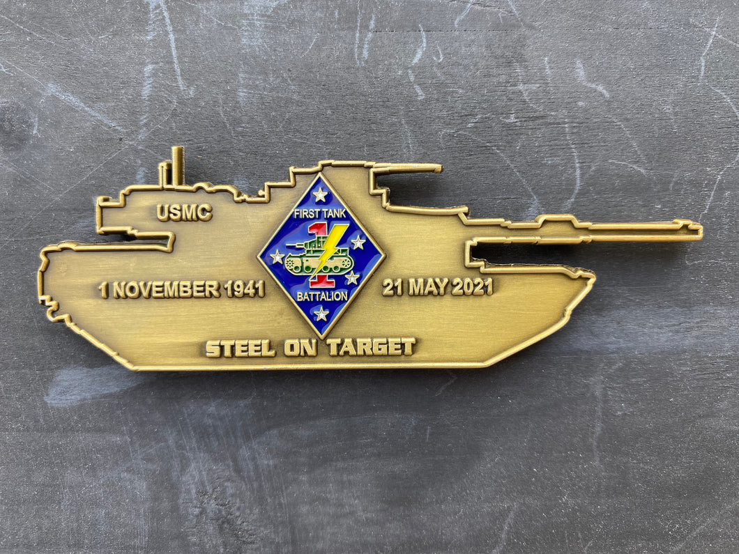 1st Tank Battalion - Steel On Target - Challenge Coin