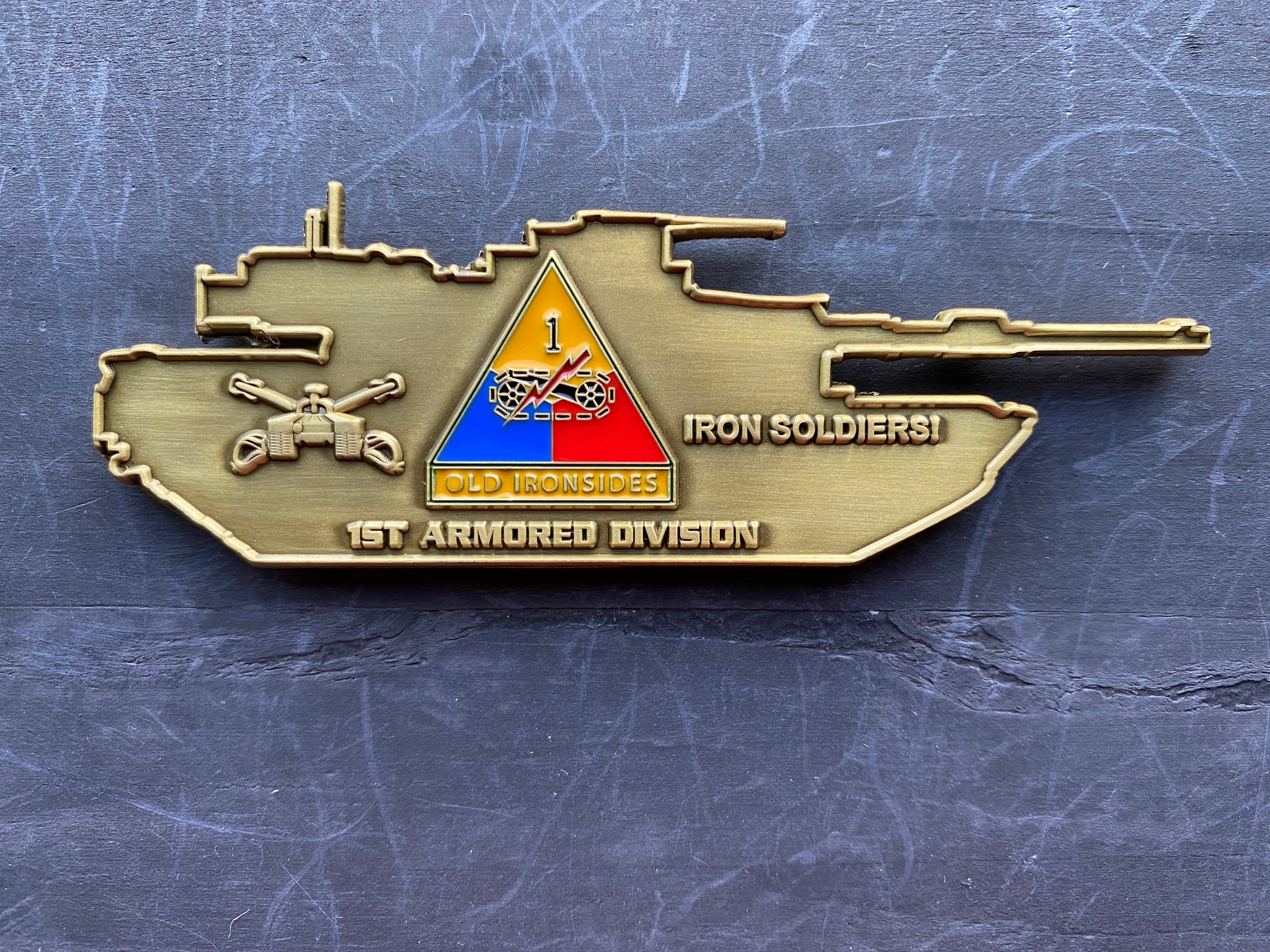 旧貨幣 メダル 鷲デザイン ARMORED DIVISION ARMY - 1st Armored Division - Iron Soldiers - Challenge Coin