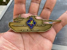 Load image into Gallery viewer, 1st Tank Battalion - Steel On Target - Challenge Coin
