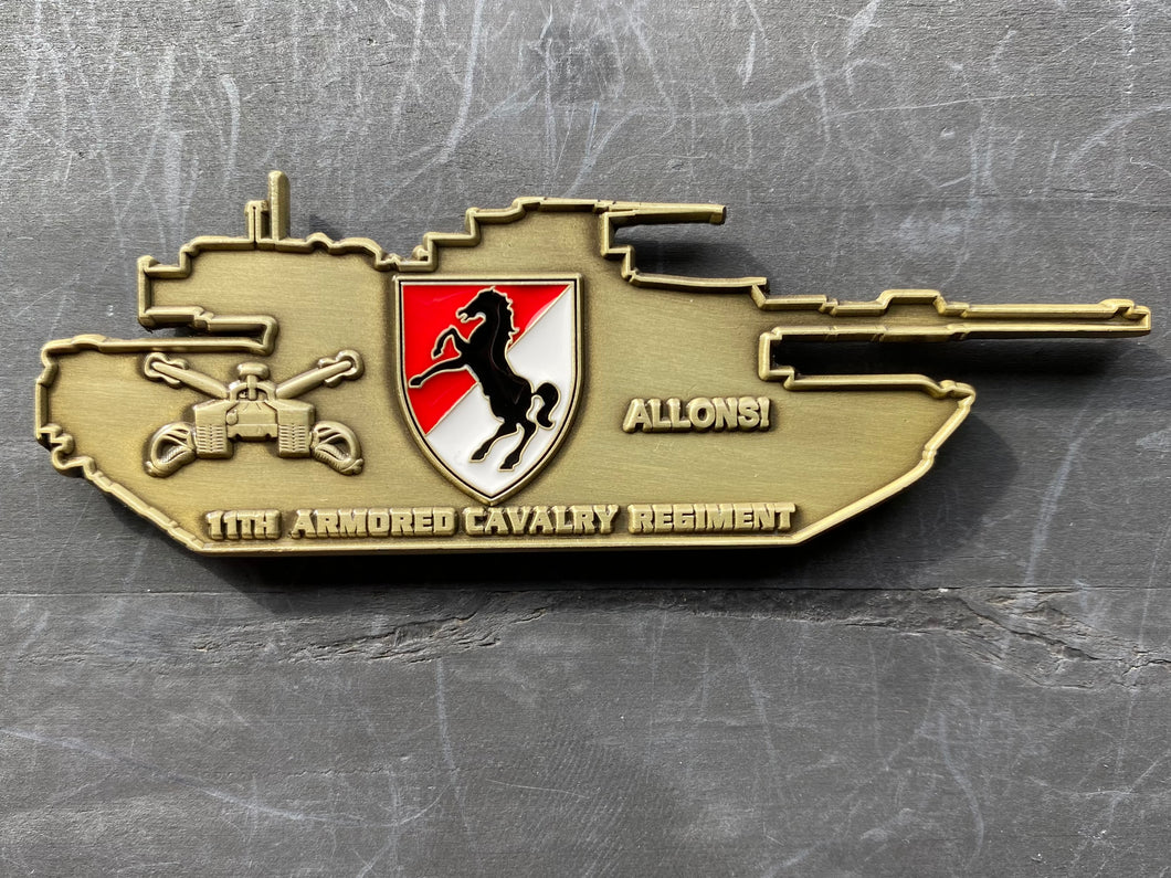 ARMY - 11th Armored Cavalry Regiment - 11th ACR ALLONS! - Challenge Coin