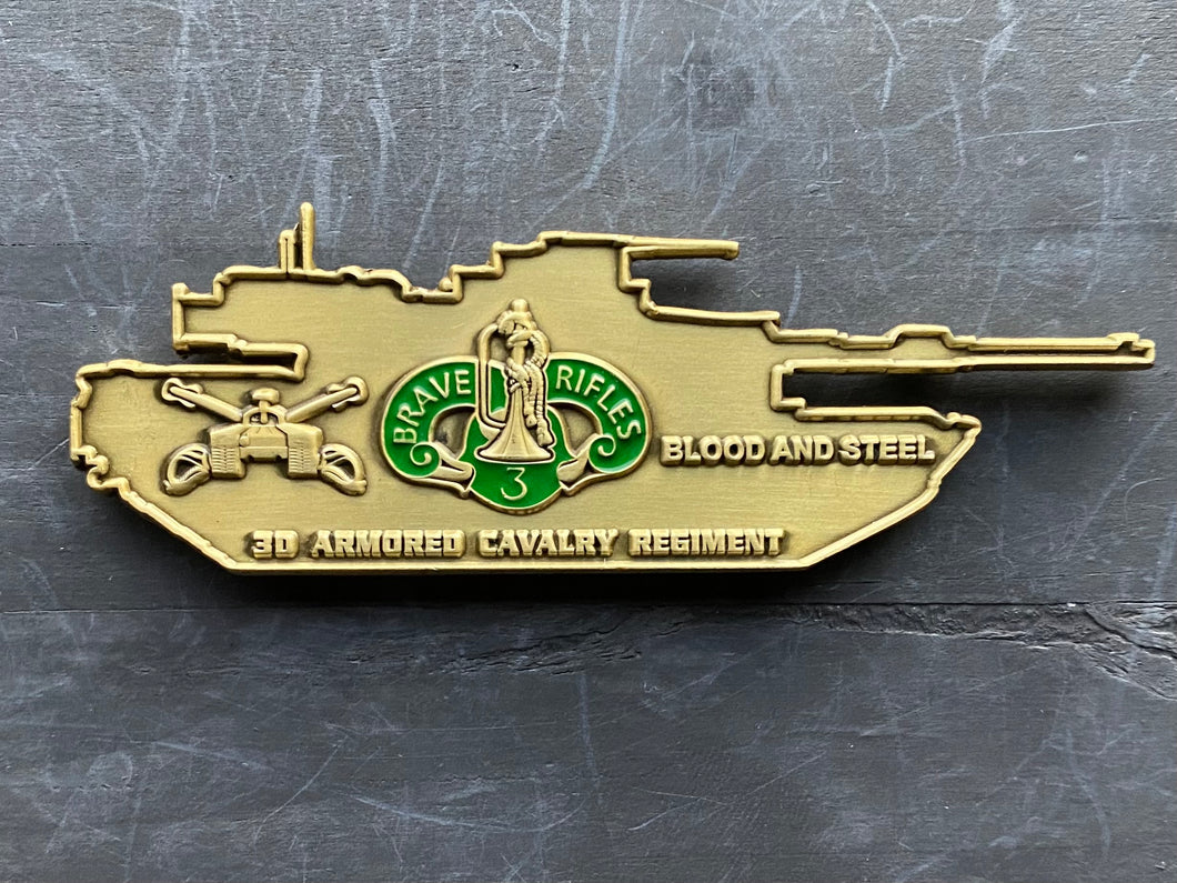 ARMY - 3d Armored Cavalry Regiment - 3ACR Blood and Steel - Challenge Coin